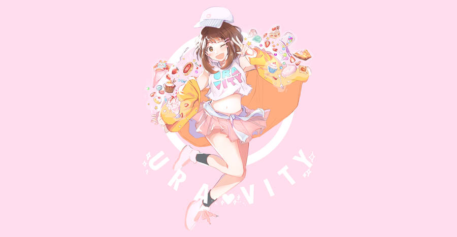 Ochaco Uraraka Uravity Sweet Treats Wallpaper