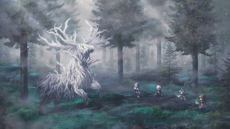Octopath Traveler Lord Of The Forest Wallpaper