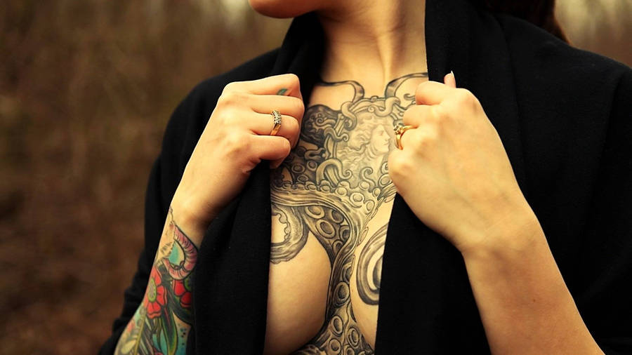 Octopus Chest Tattoo Wallpaper