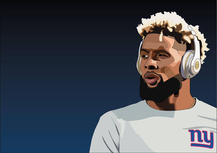 Odell Beckham Jr Vector Art Wallpaper