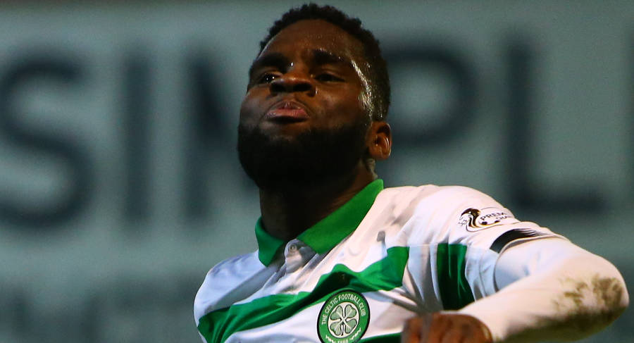 Odsonne Edouard Excitedly Celebrates Scoring A Goal Wallpaper