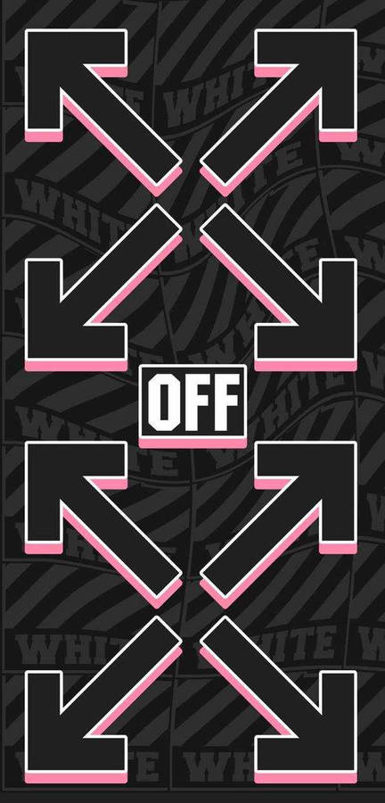 Off White Logo Graffiti Style Wallpaper