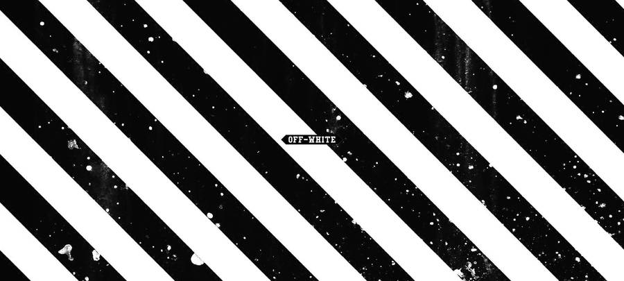 Off White Logo Paint Splatters Wallpaper