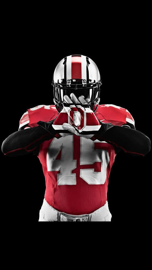 Ohio State Football Iphone Player 45 Wallpaper