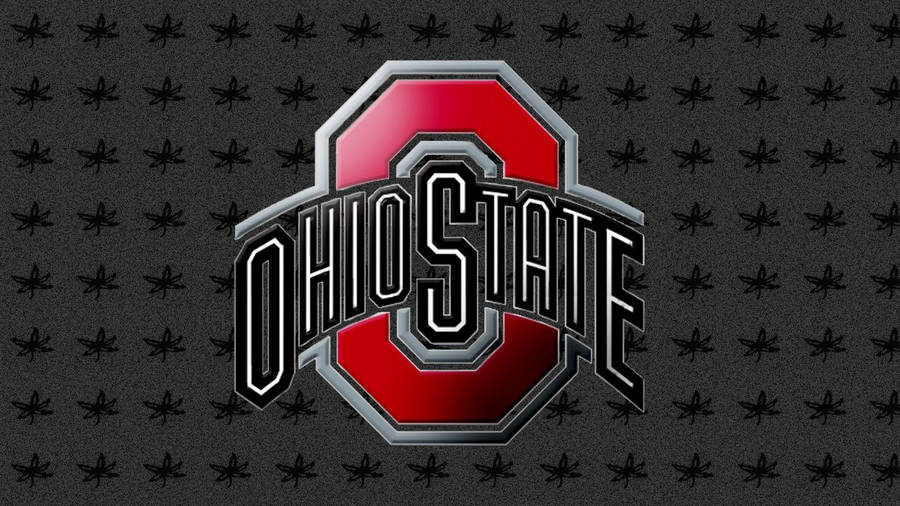 Ohio State University Leaf Pattern Wallpaper