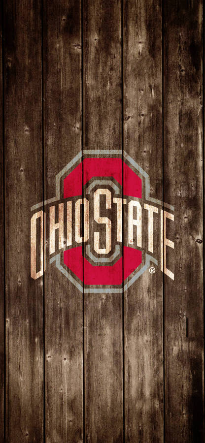 Ohio State University Logo Wood Wallpaper