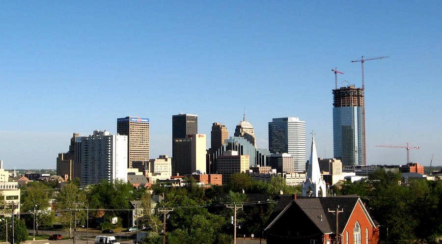 Oklahoma City Skyline In The Daytime Wallpaper