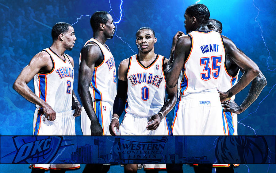 Oklahoma City Thunder Basketball Players Wallpaper