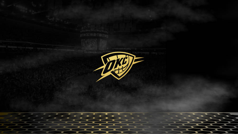 Oklahoma City Thunder Black And Gold Wallpaper