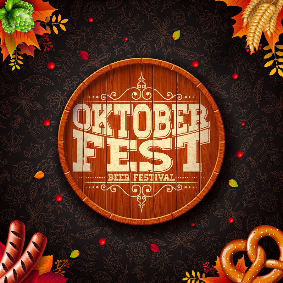 Oktoberfest Beer Barrel Art Wallpaper