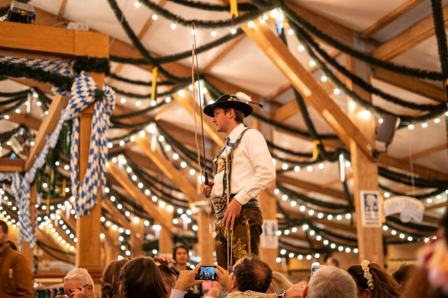 Oktoberfest Cowboy Host Wallpaper