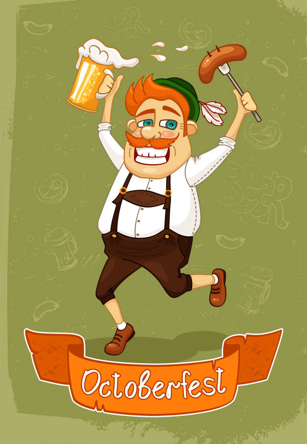 Oktoberfest Party Man Art Wallpaper