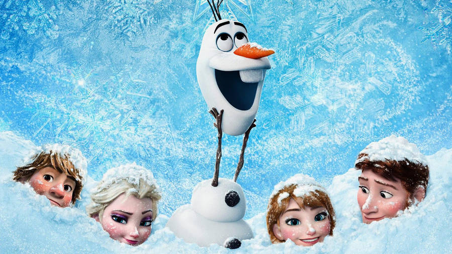 Olaf And The Frozen Gang Wallpaper