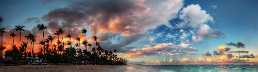 Old Bahama Bay Resort At Sunset For Monitor Wallpaper