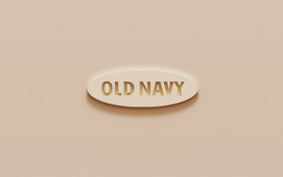Old Navy 3d Beige Logo Wallpaper