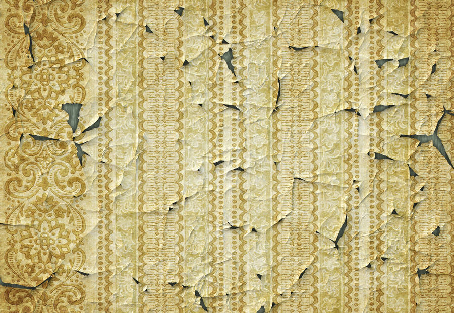 Old Paper In Green Abstract Wallpaper