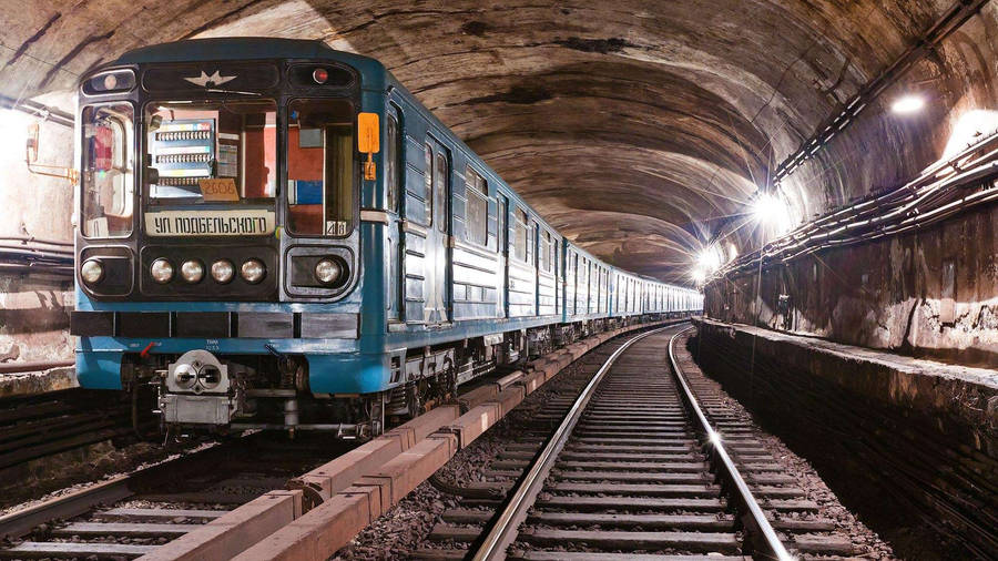 Old-school Subway Train Wallpaper