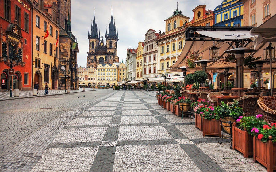 Old Town Square Czech Republic Wallpaper