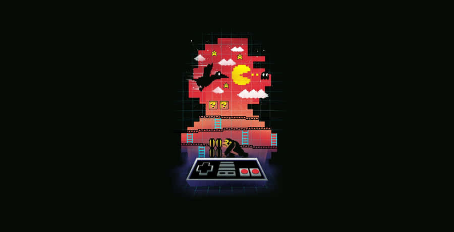 Old Video Game Pixel Image Wallpaper