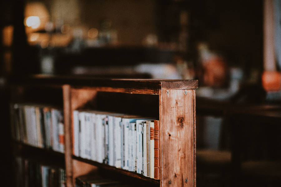 Old Wooden Shelves Wallpaper