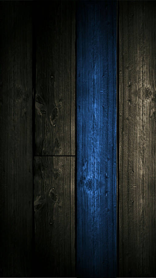 Oled 4k Blue Wooden Panel Wallpaper