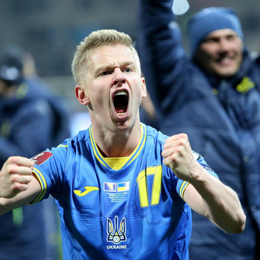 Oleksandr Zinchenko Screaming Wallpaper