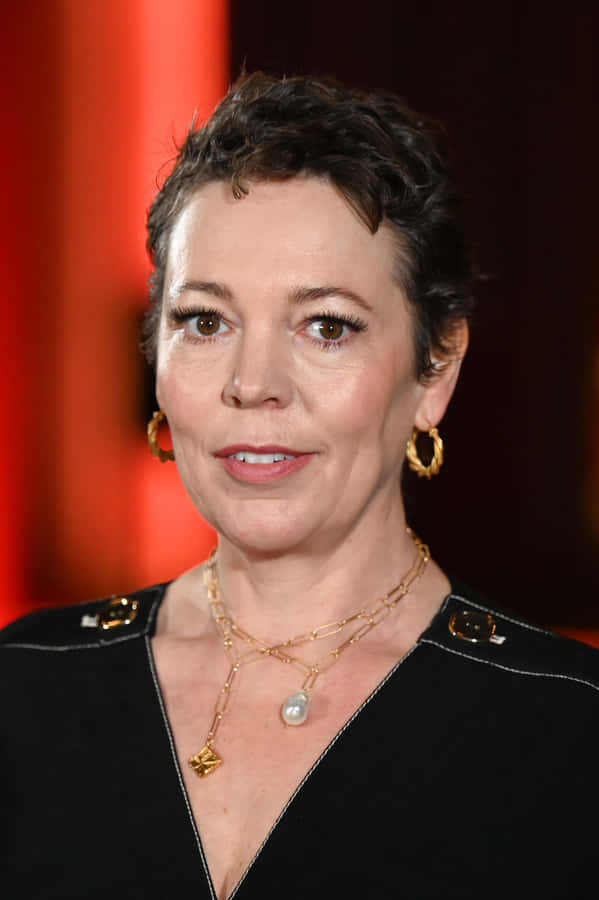 Olivia Colman At An Award Event Wallpaper