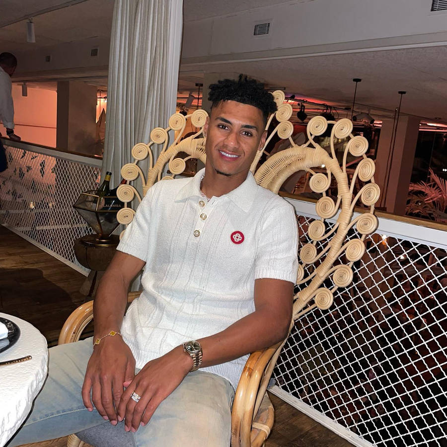 Ollie Watkins Donned In Casual Attire Wallpaper