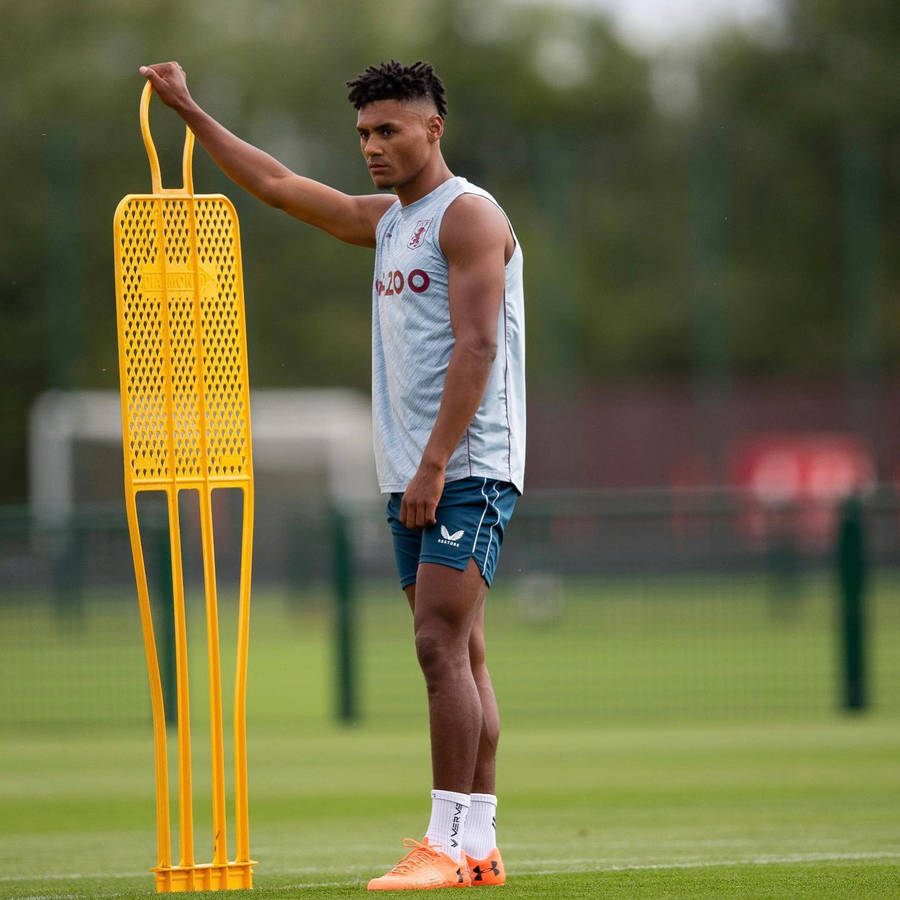 Ollie Watkins With Training Dummy Wallpaper