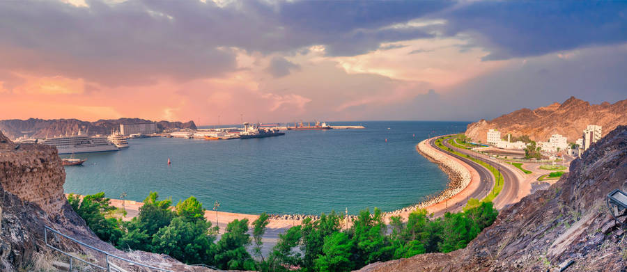 Oman Mutrah Corniche View Wallpaper