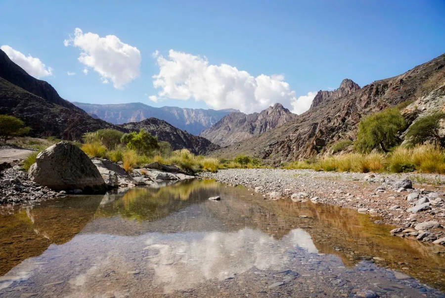 Oman River During Daytime Wallpaper