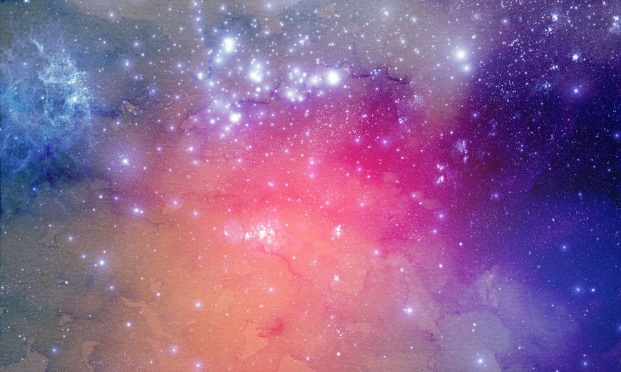 Ombre Pastel Galaxy Watercolor Wallpaper