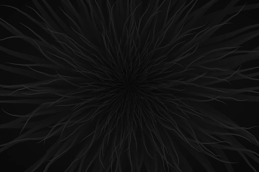 Ominous All-black Abstract Illustration Wallpaper