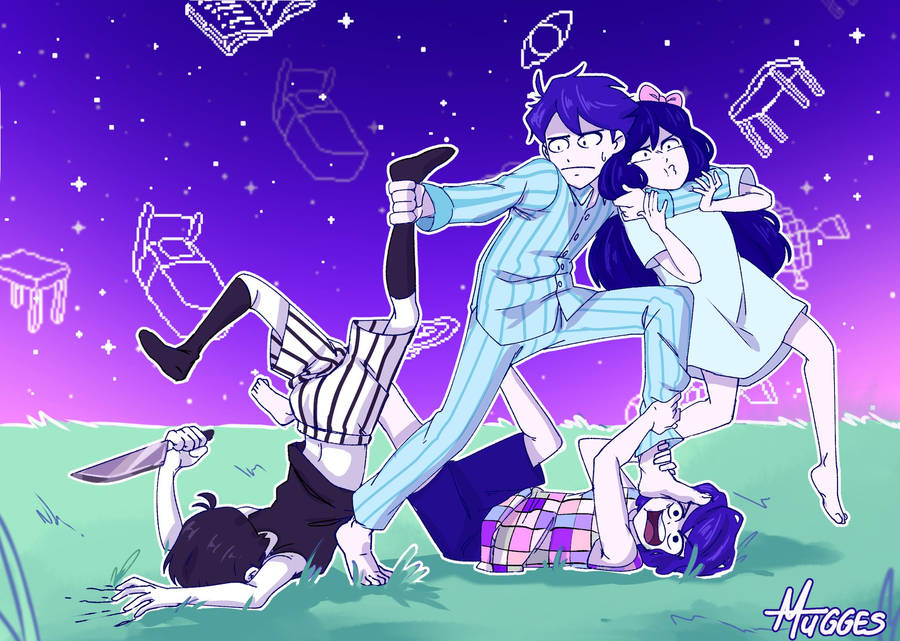 Omori Chaotic Friends Wallpaper