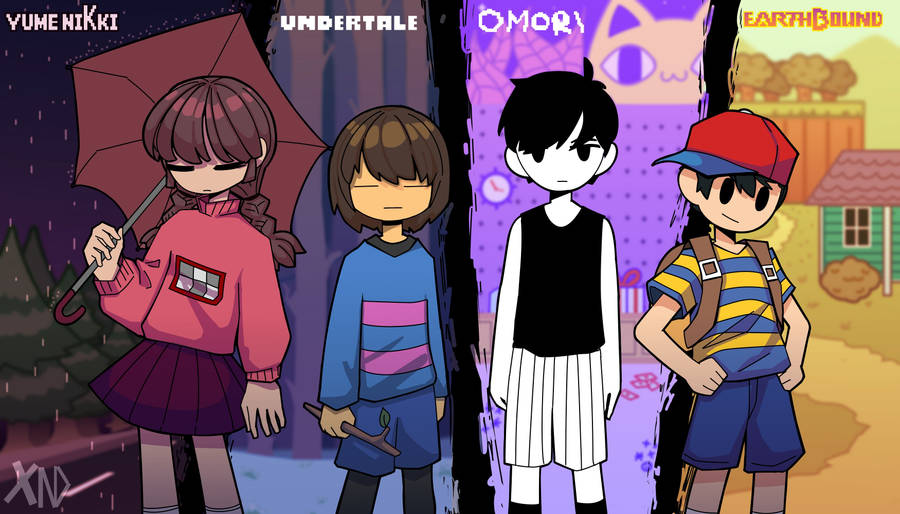 Omori Indie Characters Wallpaper