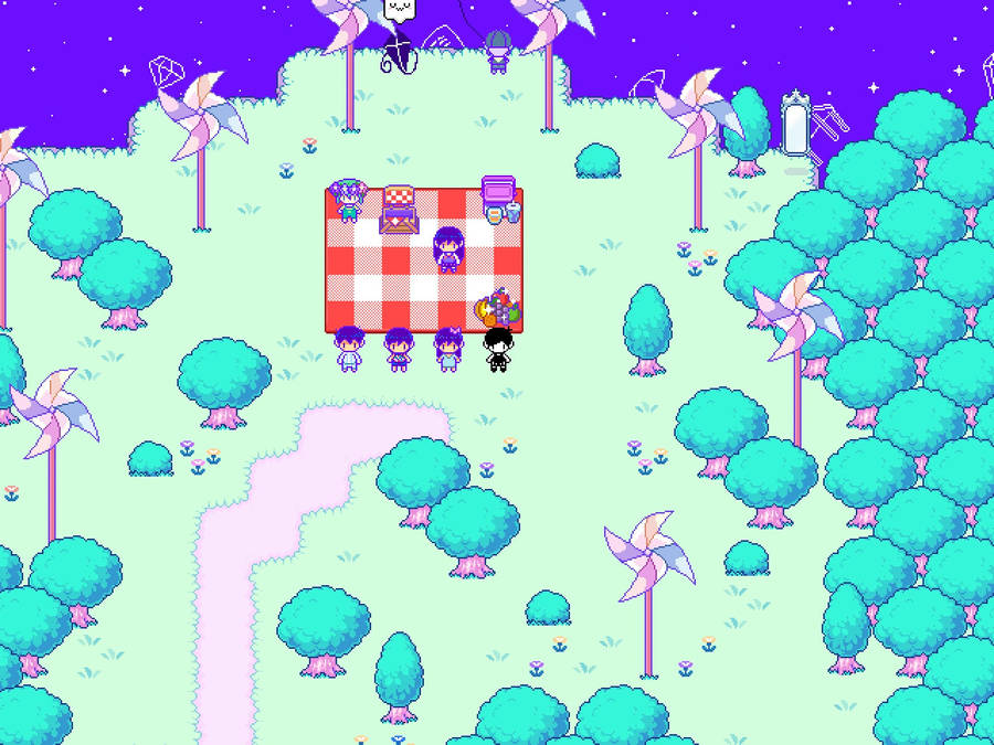 Omori Pinwheel Forest Wallpaper