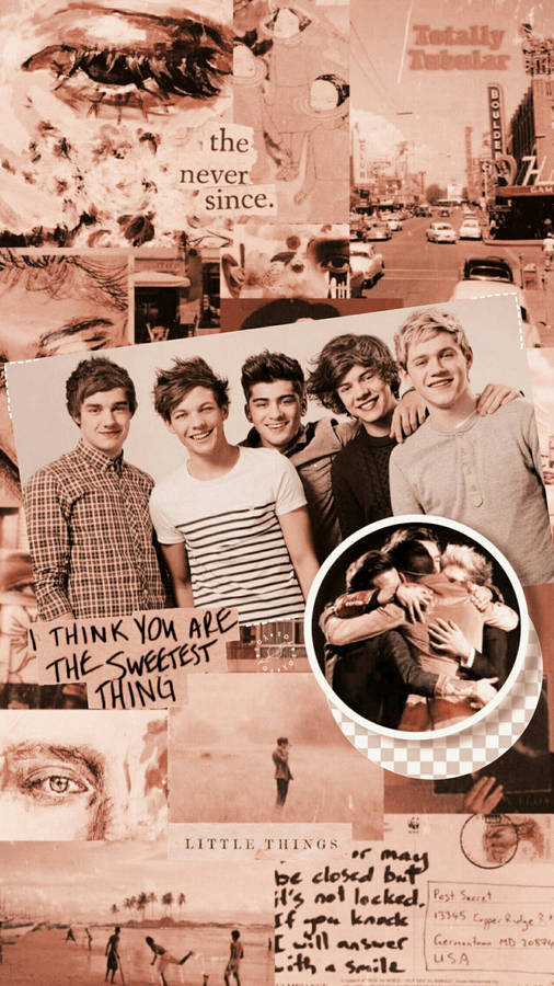 One Direction Aesthetic Sepia Wallpaper