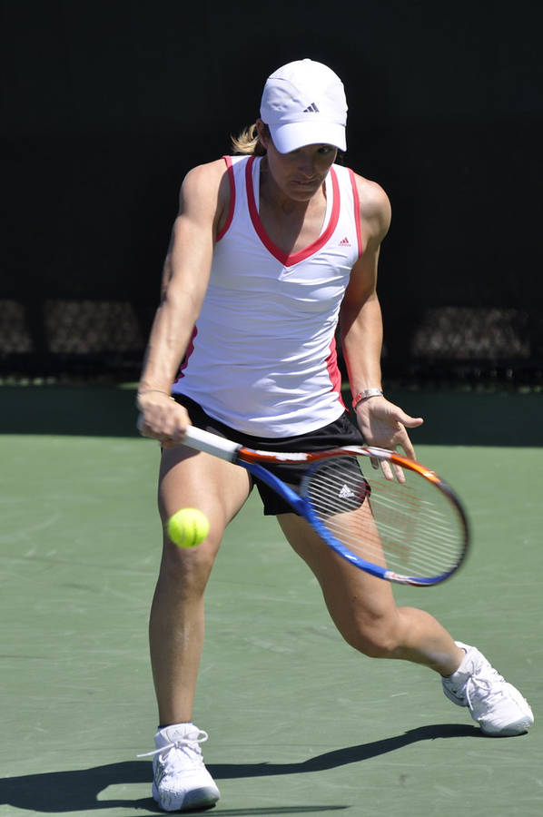 One Handed Backhand Justine Henin Wallpaper