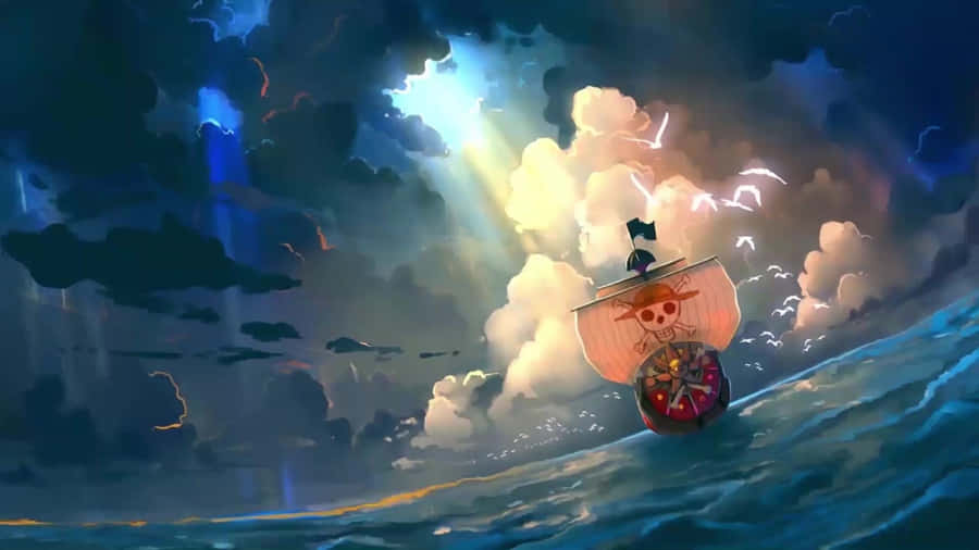 One Piece Cool Pirate Ship Wallpaper