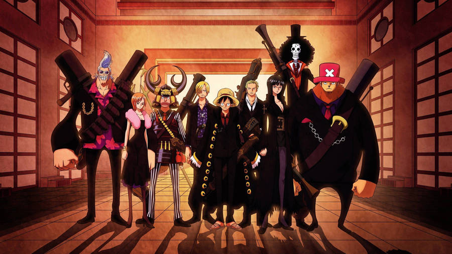 One Piece Desktop Cool Black Outfits Wallpaper