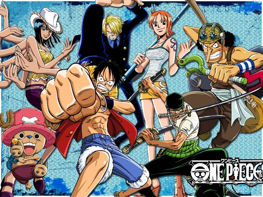 One Piece Desktop Fight Pose Wallpaper