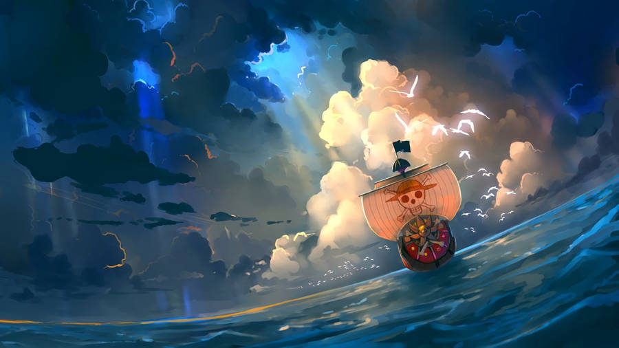 One Piece Desktop Thousand Sunny Wallpaper