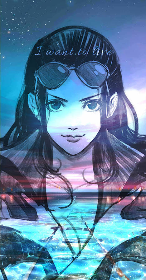 One Piece Live Nico Robin Aesthetic Wallpaper