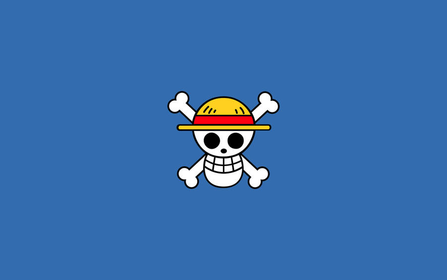 One Piece Logo Blue Wallpaper