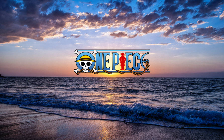 One Piece Logo Horizon Wallpaper