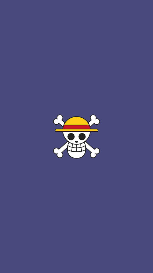 One Piece Logo Purple Wallpaper