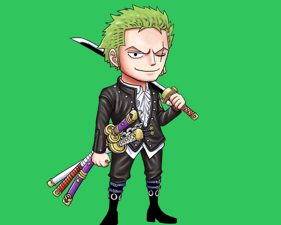 One Piece Pfp Green Roronoa Zoro Wallpaper