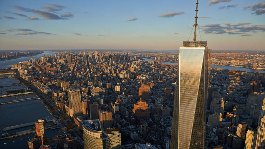 One World Trade Center Above Shadow Wallpaper