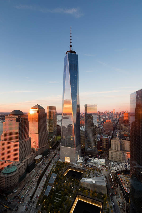 One World Trade Center Above The Street Wallpaper