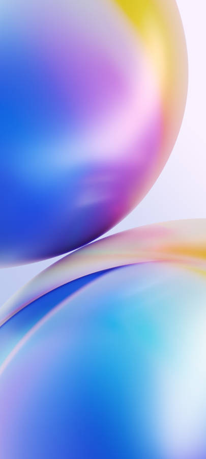 Oneplus Iridescent Spheres Wallpaper